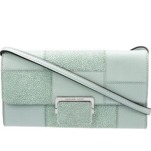 Michael Kors Cynthia Large Patchwork Clutch Crossbody